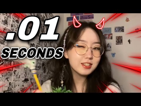 ASMR but every few seconds it gets NOTICEABLY FASTER 😳💥 [.01 seconds] ⚠️warning: SUPER fast