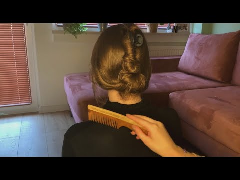 asmr po polsku 🌙 relaksująca zabawa włosami 💇🏻‍♀️ *tingly hair play and brushing* (polish whisper)