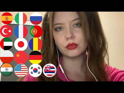 ASMR | Saying HELLO In Different Languages 🗣