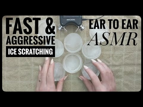 Fast & Aggressive Ice Scratching ASMR with Long Nails (No Talking)