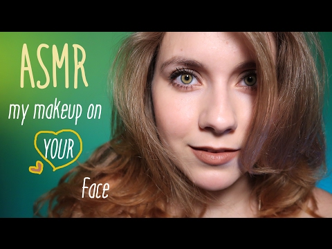 ASMR My MAKEUP on Your face 💄 HELPING YOU RELAX...Accent & what I am doing usually for videos?