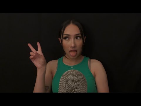 ASMR tongue twisters and fast mouth sounds, tk tk, tongue clicking