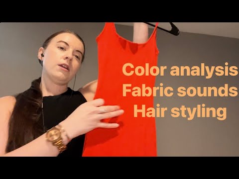ASMR Outfit & Hair | Fabric & Hair Sounds