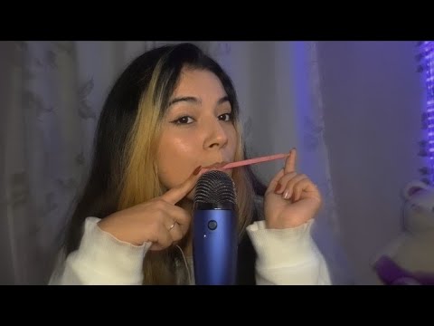 Pen and Pencil nibbling ASMR with New Mic (Blue Yeti Nano)