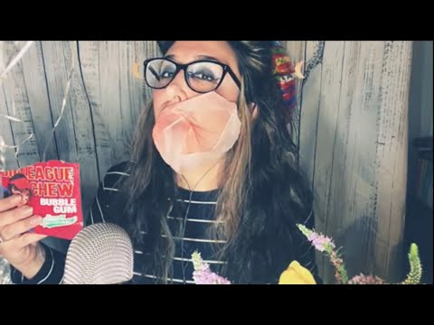 MY FIRST LIVE STREAM/ ASMR Gum blowing/ Balloons Popping 🎈