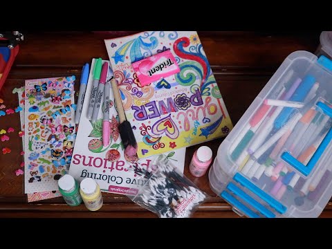 YOU GO GIRL! COLORING PAINTING TRACING ASMR CHEWING GUM