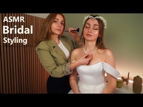 ASMR Wedding Studio Consultation | Hairstyling, Jewelry Accessorizing and  Makeup | real person asmr