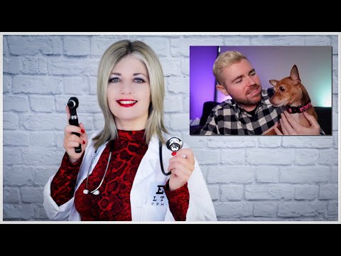 ASMR Doctor - Tingly Otoscope Ear Exam & Fizzy Cleaning (Receptionist Check-In by Eddie does ASMR)