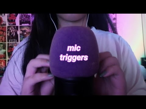 asmr mic pumping, swirling, scratching, and tapping (with and without mic cover)