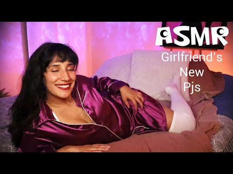 ASMR Girlfriend's New Pajamas | Satin Scratching | Sleep Inducing