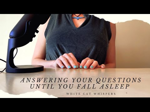 ASMR Whisper Q and A Ramble — Slow Whispers, Page Turning