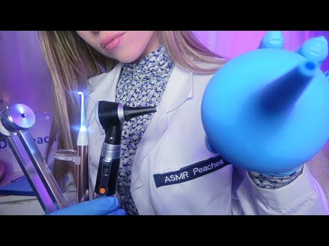 ASMR Ear Wax Removal & Detailed Ear Cleaning (Whispering, Hearing Test, Exam, Medical RP)