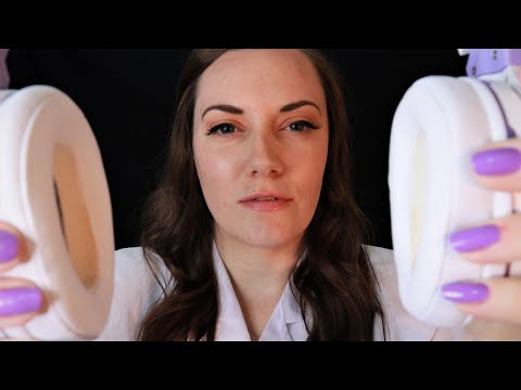 ASMR Ear Exam and Testing Your Hearing | Medical Roleplay (Ear to ear whispering, glove sounds)