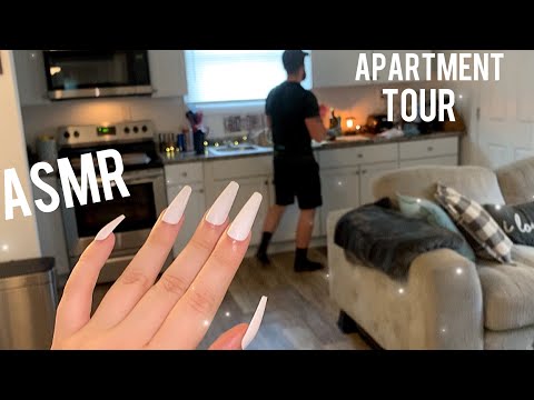 ASMR New Apartment Tour | Tapping & Scratching 💜