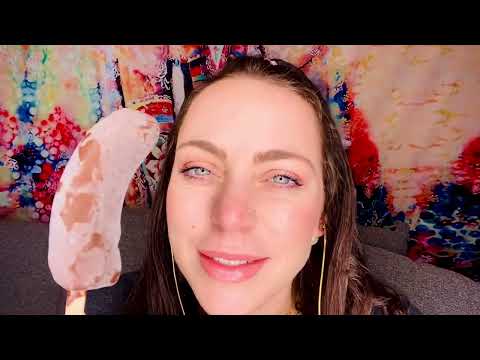 Jackie Does ASMR Frozen Chocolate Banana Licking and Sucking ASMR | Wet and Intense