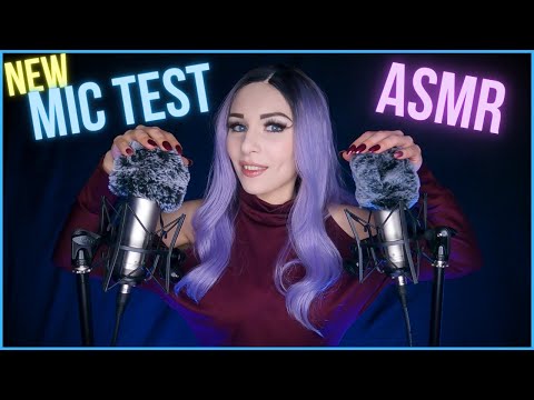 ASMR TESTING NEW MIC Fluffy mic, mouth and gloves sound. Whispering right into your ears.