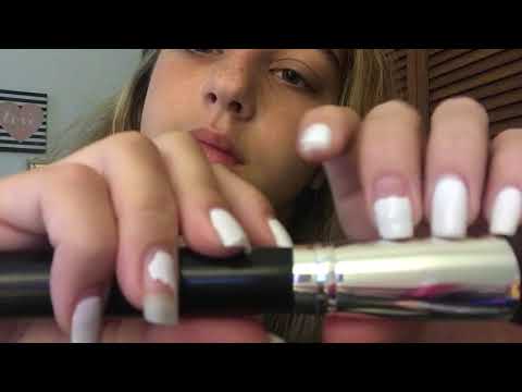 ASMR RP - doing your makeup - tapping, scratching, hand movements,