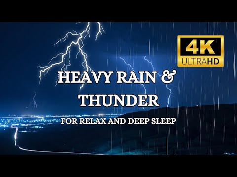 3 HOURS Thunder & Rain Sounds for Deep Sleep | Sleep Fast to Thunderstorm Sounds for Sleeping #asmr