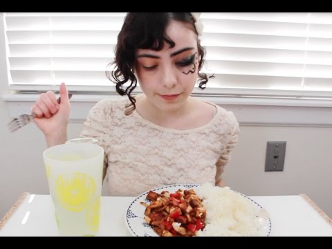 MUKBANG: Rice and tofu with vegetables
