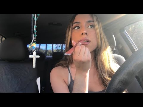 I DO ASMR IN MY CAR ft Gum Chewing, Bird Chirping & More !
