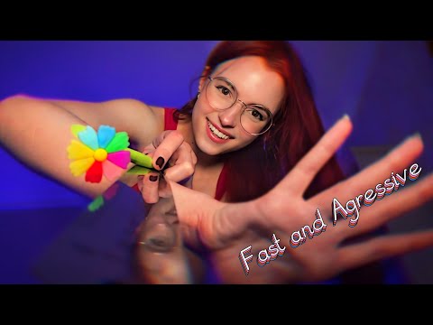 ASMR | SUPER Fast & Aggressive Unpredictable (When Nothing Else Works), Hand Visuals, Mouth Sounds