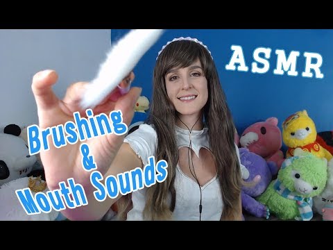 ASMR - Intense face and mic brushing + mouth sounds for sleep