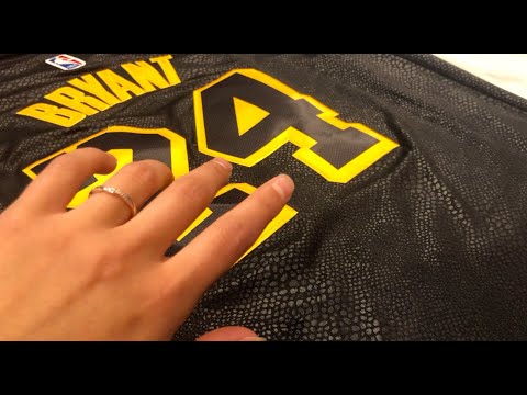 ASMR fabric sounds with nba jerseys | scratching and tapping