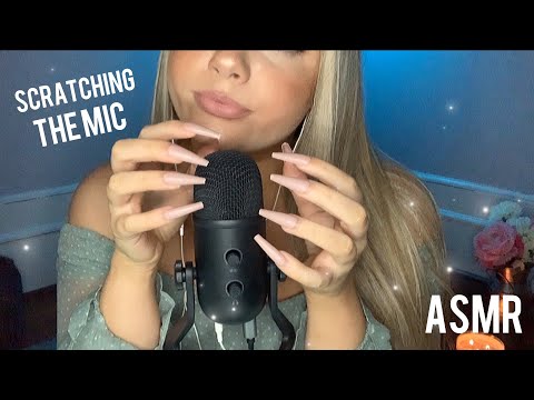 ASMR | Mic Scratching with Long Nails 🦋 (whispers)
