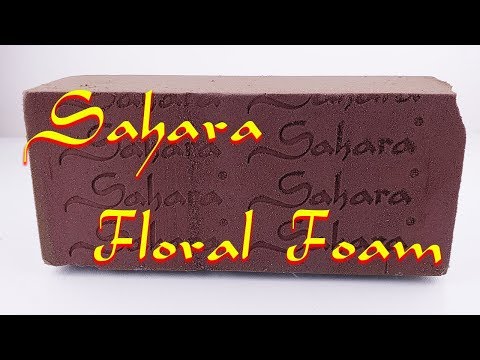 Sahara Floral Foam Block Crushing - Satisfying Floral Foam ASMR