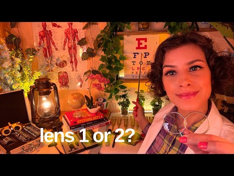 ASMR Cranial Nerve Exam in 60fps | Lens 1 or 2 With or Without + 9 MORE | Cozy Medical Nook