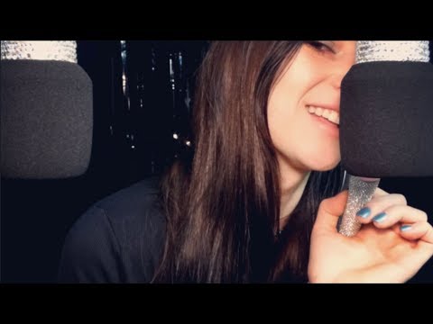 ASMR Japanese Trigger Words With Microphone & Face Brushing.. Ear to Ear....