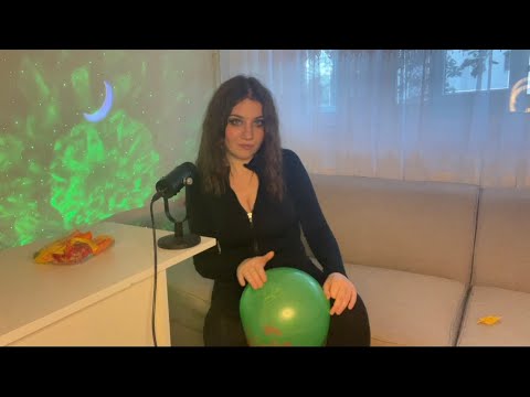 ASMR | Blowing And Popping Balloons🎈| Sit To Pop, Bite To Pop 🎉🎉 Asmr Spit Painting