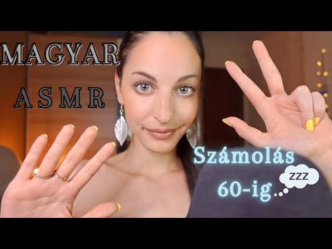 ASMR🇭🇺 (MAGYAR) - Counting to 60 in Hungarian🥱 + little whispering