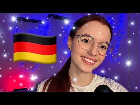 ASMR | Trying to speak German, Mouth Sounds, Hand sounds, Super Tingly