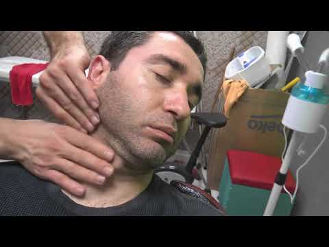 ASMR TURKISH BARBER + NECK - BACK CRACK +head, back, ear, wire, foot, leg, chest, face, palm massage