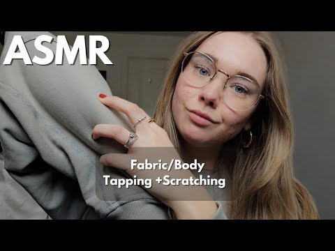 ASMR Intense Fabric scratching, Body Tapping sounds