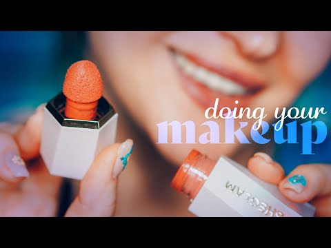 ASMR ~ Doing Your Makeup ~ Layered Sounds, Personal Attention, Up Close