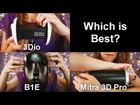 ASMR Tapping Nails– 3D Microphones (3dio vs. Mitra 3d Pro vs. BE-1) No Talking ASMR