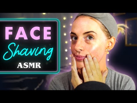 [ASMR] Dermaplaning my face / Face shaving / Facial !!