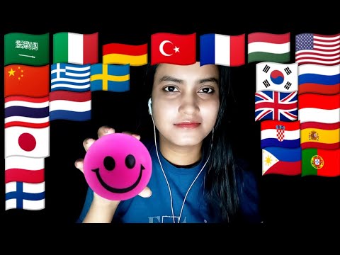 [ASMR] How To Say "Always Keep Smile" In Different Languages With Mouth Sounds