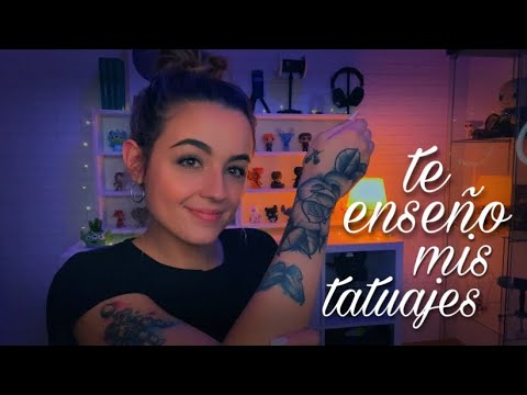 ASMR ESPAÑOL | TE ENSEÑO MIS TATUAJES | ASMR Storytime