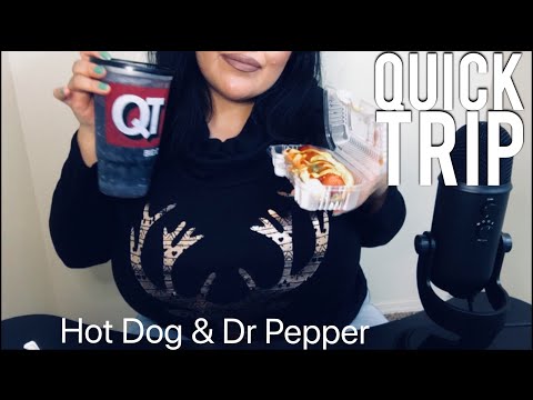 Hot Dog & Dr Pepper | Quick Trip | ASMR