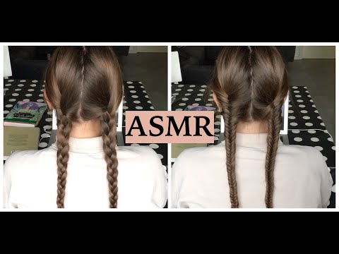ASMR Relaxing Hair Styling, No Talking (Brushing & Braiding)