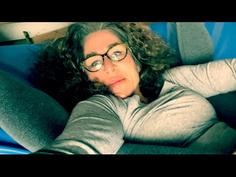 Morning yoga stretch, lens tapping, smiles and a question - sort of ASMR
