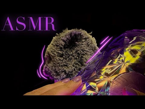 ASMR For Instant Sleep / Fluffy mic, texture and fabric scratching, hand sounds, sleepy whispers