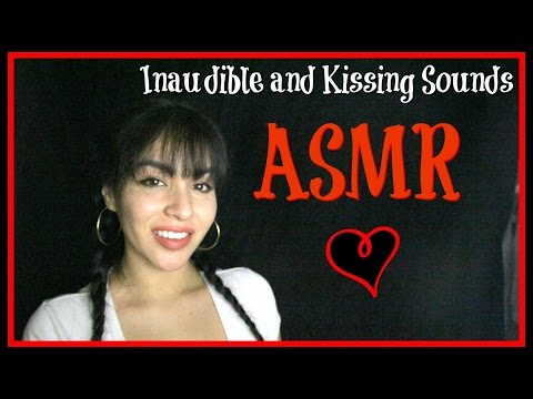 ASMR ♥︎ Kissing Sounds and Inaudible Whispering (Unintelligible Whisper, Close Up Kiss Sounds)