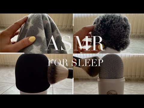 ASMR Super Relaxing Triggers To Put You Right To Sleep / Fluffy Mic, Mic Brushing etc. (no talking)