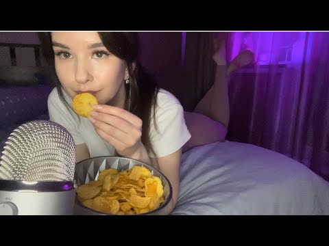 ASMR Eating Chips. Mouth Sounds