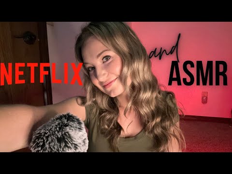 Browse Netflix & ASMR with me! | Cozy Mic brushing, Whispering & Camera Tapping