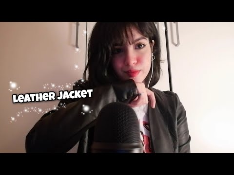 ASMR Tingly Leather Jacket Sounds 🖤💤